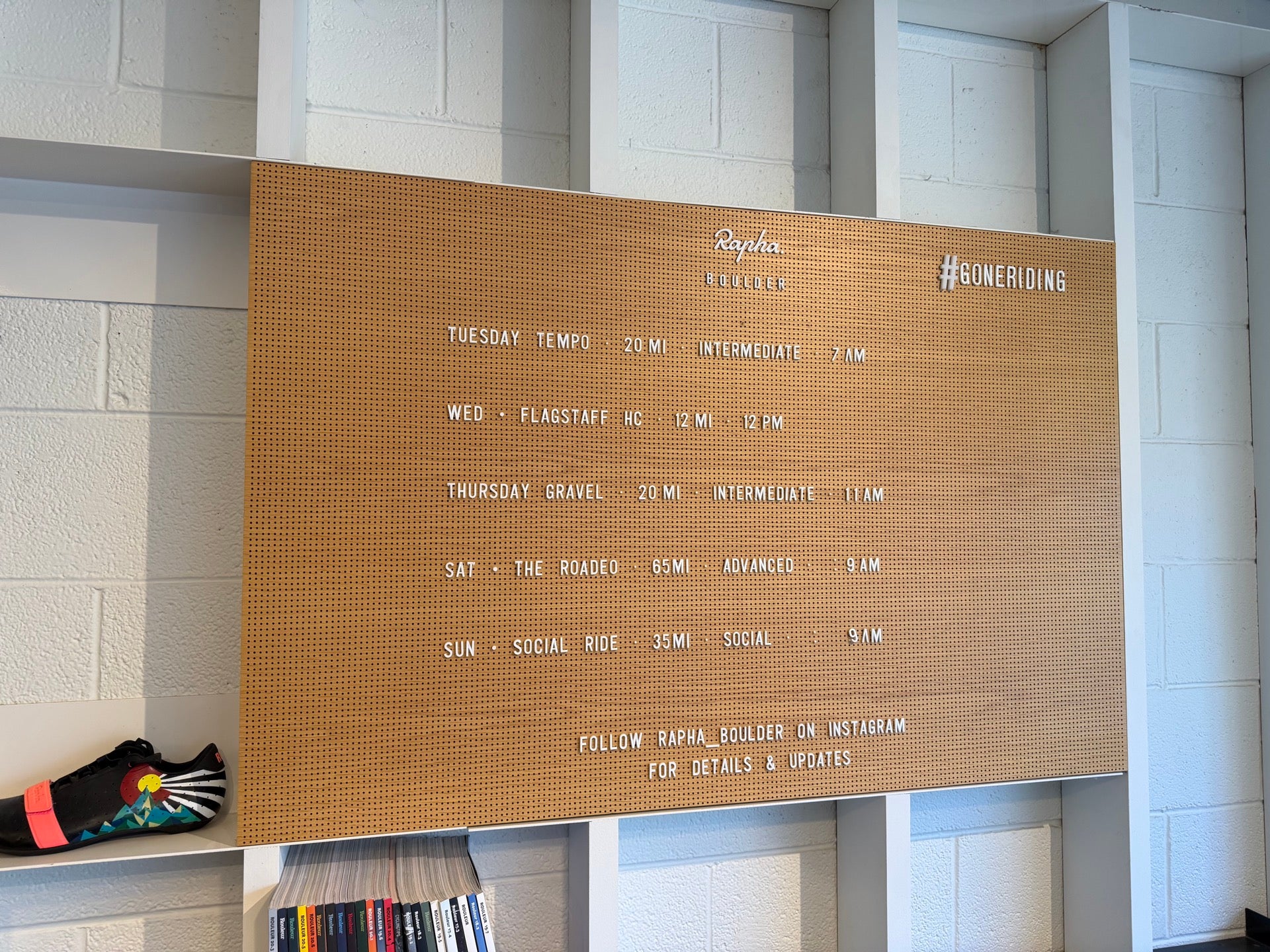 Checked in at Rapha Boulder