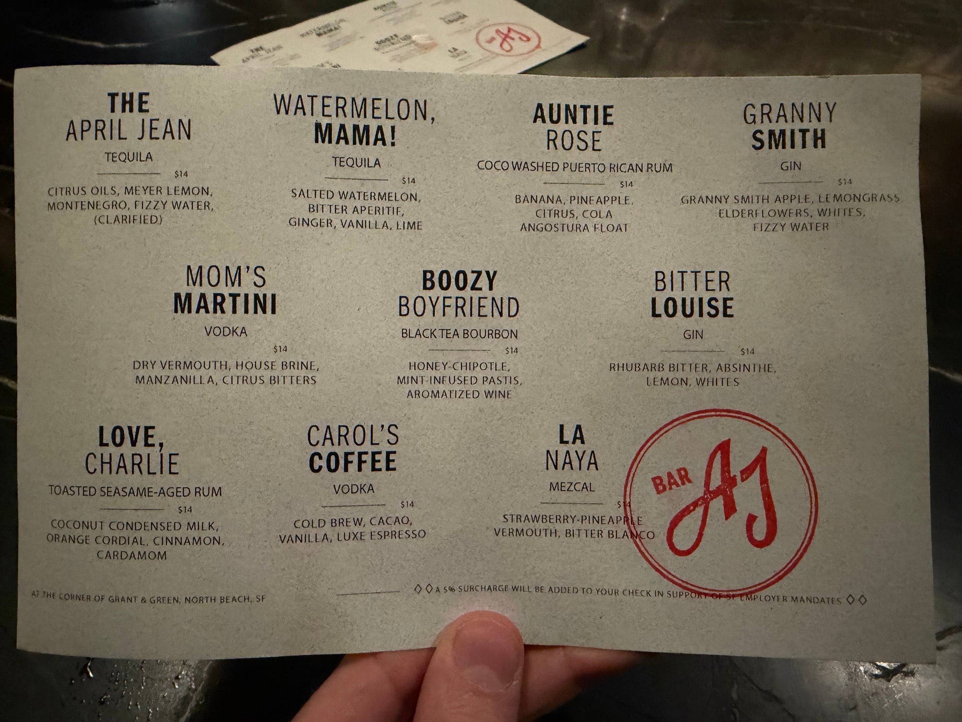 Checked in at April Jean