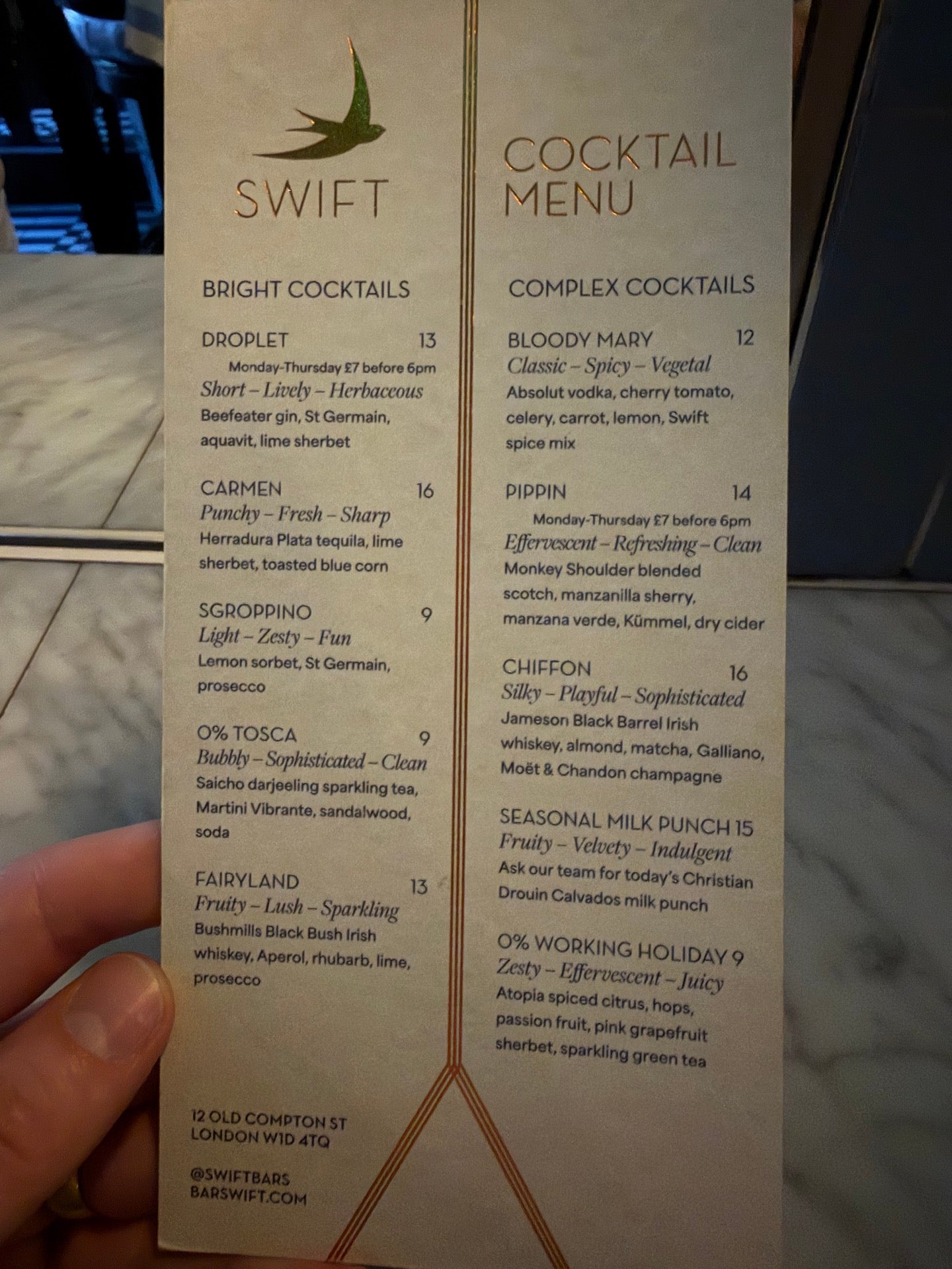Checked in at Swift